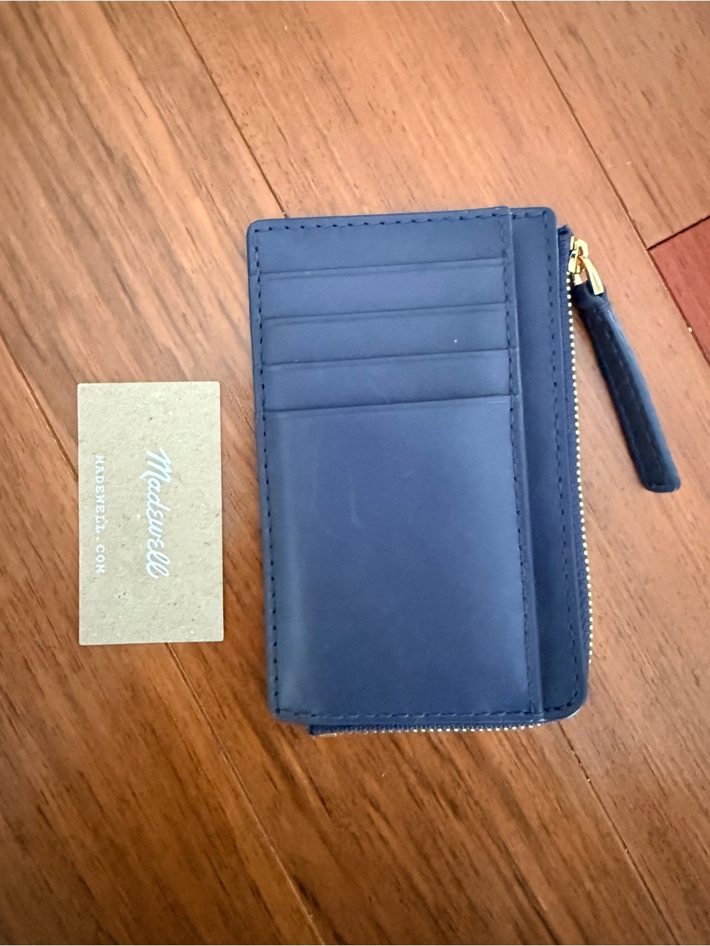 NWT Madewell Leather Wallet Navy